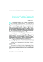 La economía de la paz: perspectivas económicas y laborales de Palestina