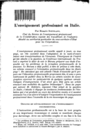 L'enseignement professionnel en Italie