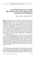 Le multiple dilemme du travail des enfants: le cas des petits trieurs d'ordures aux Philippines