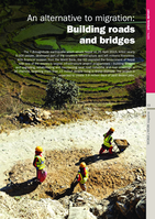 An alternative to migration: building roads and bridges