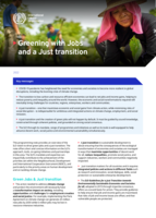 Greening with jobs and a just transition