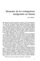 Situación de los trabajadores inmigrantes en Suecia