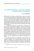 Le modèle japonais et l'avenir du système d'emploi et de rémunération
