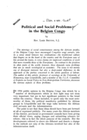 Political and social problems in the Belgian Congo