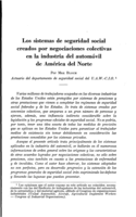 Los sistemas de seguridad social creados por negociaciones colectivas en la industria del automóvil de América del Norte