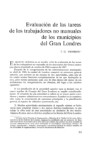 Evaluación de las tareas de los trabajadores no manuales de los municipios del Gran Londres