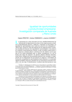 Igualdad de oportunidades y productividad empresarial: Investigación comparada de Australia y Reino Unido