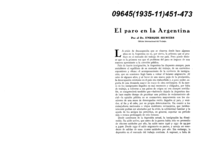 El paro en la Argentina