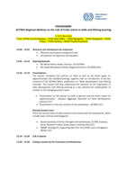 ACTRAV Regional Webinar on the role of trade unions in skills and lifelong learning: programme