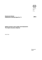 Global economic crisis, gender and employment: the impact and policy response