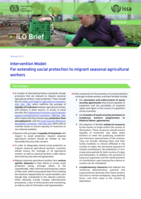 Intervention model: for extending social protection to migrant seasonal agricultural workers