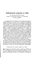 Sindicalización campesina en Chile