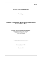 The impact of 11 September 2001 on the civil aviation industry: social and labour effects