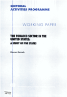 The tobacco sector in the United States: a study of five states