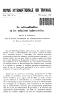 La rationalisation et les relations industrielles