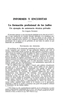 La formación profesional de los judíos: un ejemplo de asistencia técnica privada