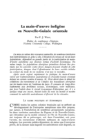 La main-d'œuvre indigène en Nouvelle-Guinée orientale