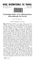 L'Amérique latine et la réglementation internationale du travail
