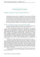 Género, mujeres y todo lo demás: Parte II