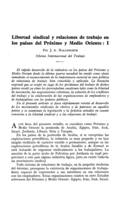 Libertad sindical y relaciones de trabajo en los países del Próximo y Medio Oriente: I