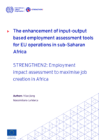The enhancement of input-output based employment assessment tools for EU Operations in Sub-Saharan Africa: strengthen2 : employment impact assessment to maximise job creation in Africa