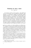 Pensiones de vejez y retiro