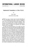 Industrial committees of the ILO