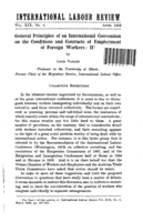 General principles of an International Convention on the conditions and contracts of employment of foreign workers: II