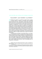 Una familia de índices de trabajo decente