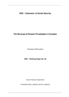 The reversal of pension privatization in Ecuador