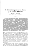 El sindicalismo patronal en Europa y en America del Norte