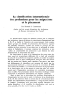La classification internationale des professions pour les migrations et le placement