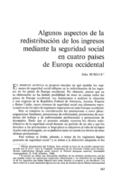 Algunos aspectos de la redistribución de los ingresos mediante la seguridad social en cuatro países de Europa occidental