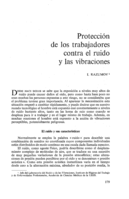Protección de los trabajadores contre el ruido y las vibraciones
