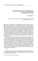 Crecimiento de la población y niveles de vida