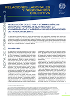 Negociación colectiva y formas atípicas de empleo: practicas que reducen la vulnerabilidad y aseguran unas condiciones de trabajo decente