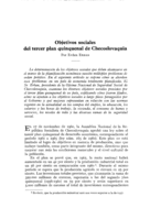 Objetivos sociales del tercer plan quinquenal de Checoslovaquia
