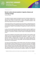 Domestic workers and social protection in Argentina: advances and remaining challenges : executive summary