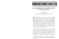 La Organización Internacional de las migraciones