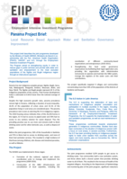 Panama project brief: local resource based approach water and sanitation governance improvement