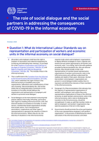 The role of social dialogue and the social partners in addressing the consequences of COVID-19 in the informal economy