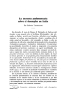 La encuesta parlamentaria sobre el desempleo en Italia