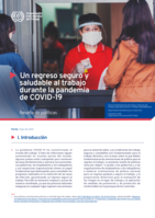 Un regreso seguro y saludable al trabajo durante la pandemia de COVID-19
