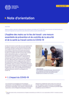 L’hygiène des mains sur le lieu de travail: une mesure essentielle de prévention et de contrôle de la sécurité et de la santé au travail contre le COVID-19