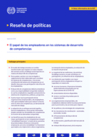 El papel de los empleadores en los sistemas de desarrollo de competencias