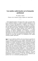 Los medios audiovisuales en la formación profesional