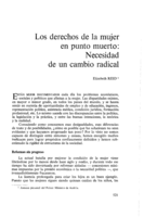Los derechos de la mujer en punto muerto: necesidad de un cambio radical