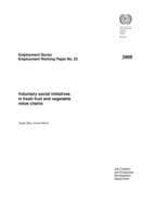 Voluntary social initiatives in fresh fruit and vegetable value chains