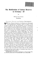 The mobilisation of labour reserves in Germany: II