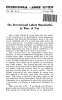 The International Labour Organisation in time of war
